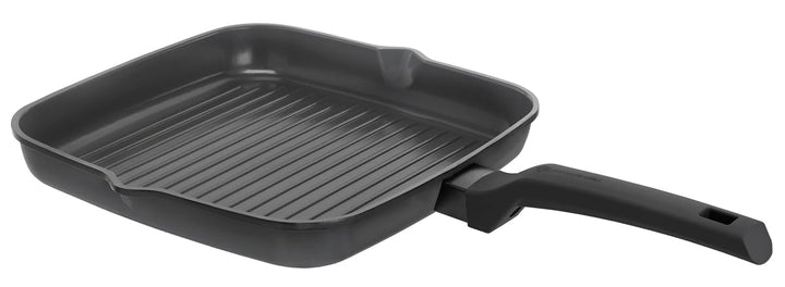 Schulte-Ufer, Induktion, Charisma i Grillpfanne, Pfanne, Aluguss, 28x28cm, mit optischer Brat-Anzeig