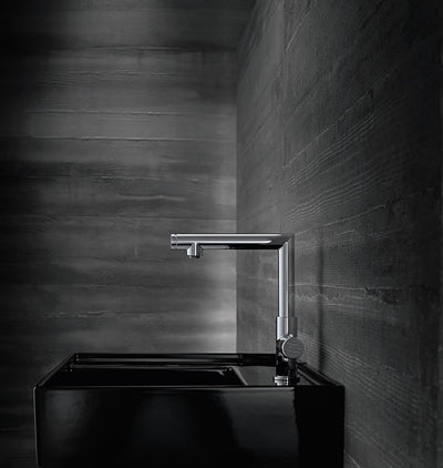 AXOR Wasserhahn Uno Select (Armatur mit Auslauf Höhe 220 mm und Zugstangen-Ablaufgarnitur) Chrom Aus