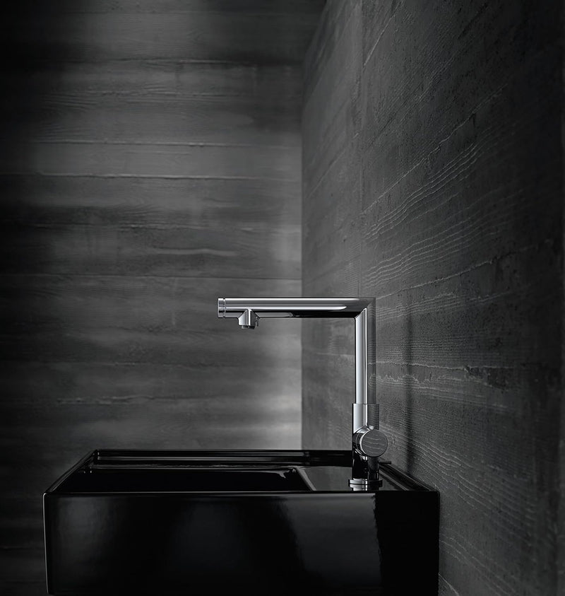 AXOR Wasserhahn Uno Select (Armatur mit Auslauf Höhe 220 mm und Zugstangen-Ablaufgarnitur) Chrom Aus