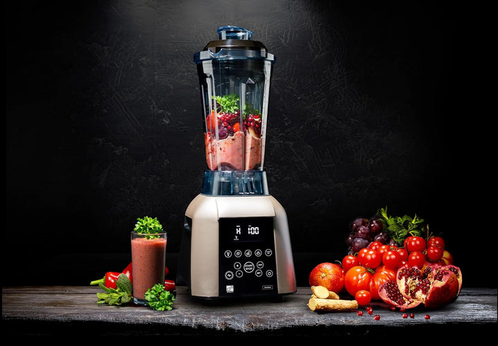 Blender G21 Excellent, Cappuccino, 1.700 W, 32.000 U/min, BPA-frei, Behälter von 2,5 l, 11 Programme