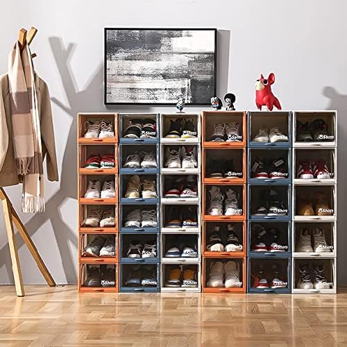 S.I.C Schuhbox, Schuhaufbewahrungsbehälter, Schuhregal mit ausziehbarer Schublade, Aufbewahrung, fal