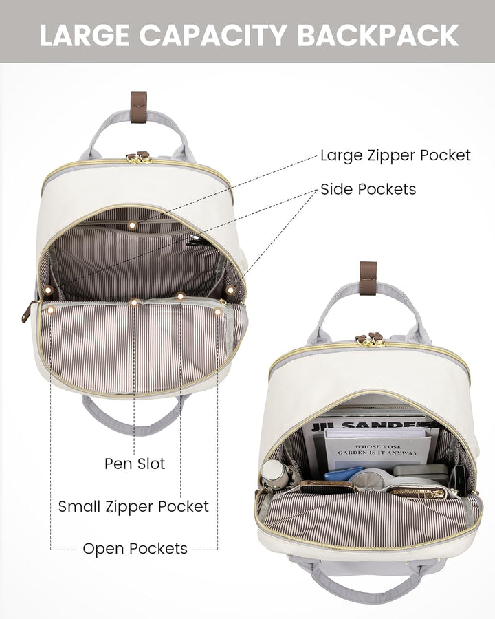 LOVEVOOK Laptop Rucksack Wasserdicht, Reiserucksack Arbeitstasche Damen Schulrucksack Mädchen Teenag