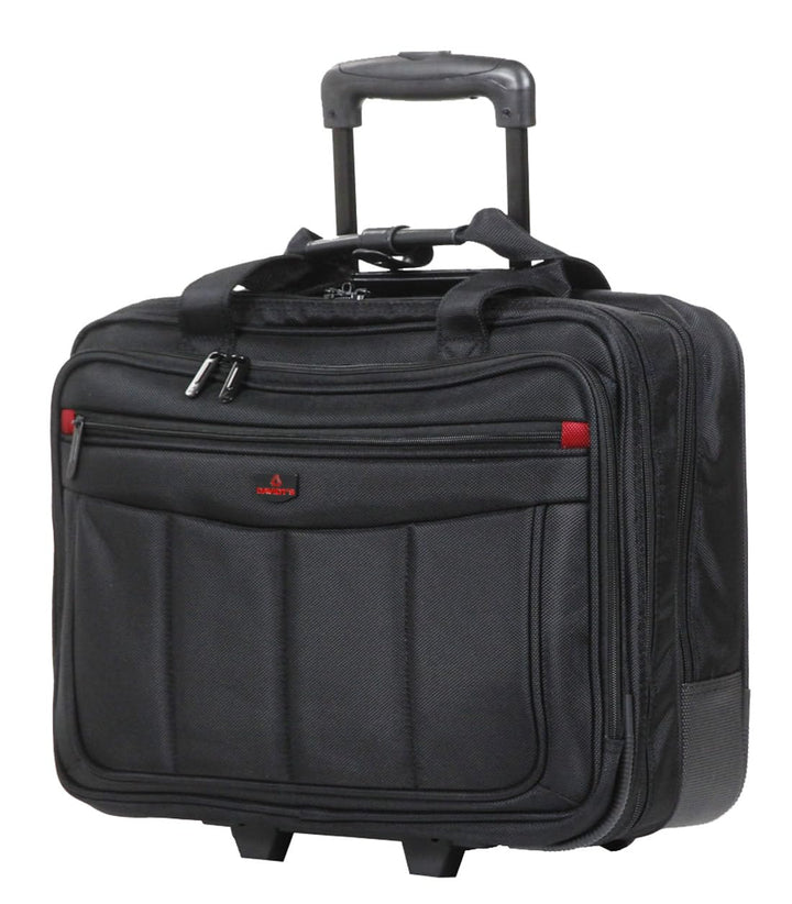 Bowatex Rollen Aktentasche, Aktentrolley Laptoptasche Trolley 42 cm Schwarz