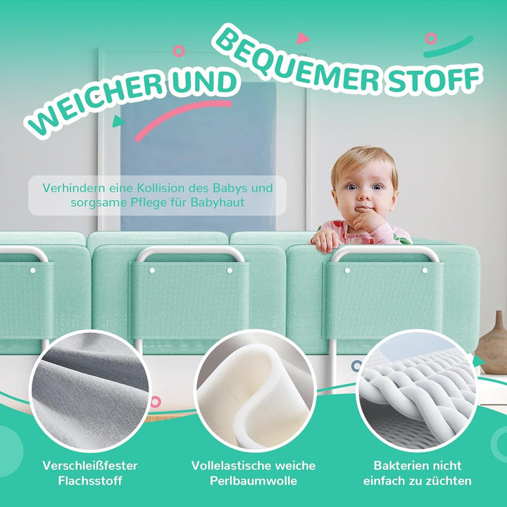 Soontrans Rausfallschutz Bett, Sorgt für Süsse Träume für Ihren Kleinen, Rausfallschutz Boxspringbet