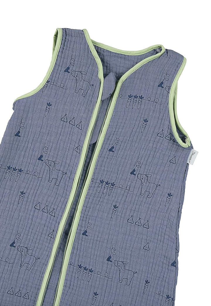 Sterntaler Musselin-Schlafsack 90cm Emmis Garden blau