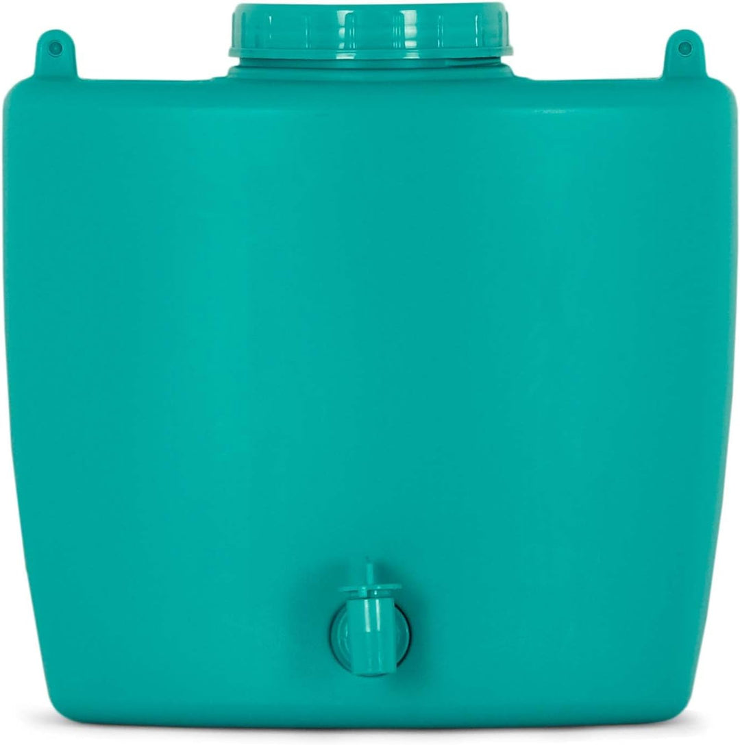 4Big.fun Wasserspender 9 L mit Wasserhahn Camping Gartenhaus Datscha Rukomojnik Kanister blau, Blau