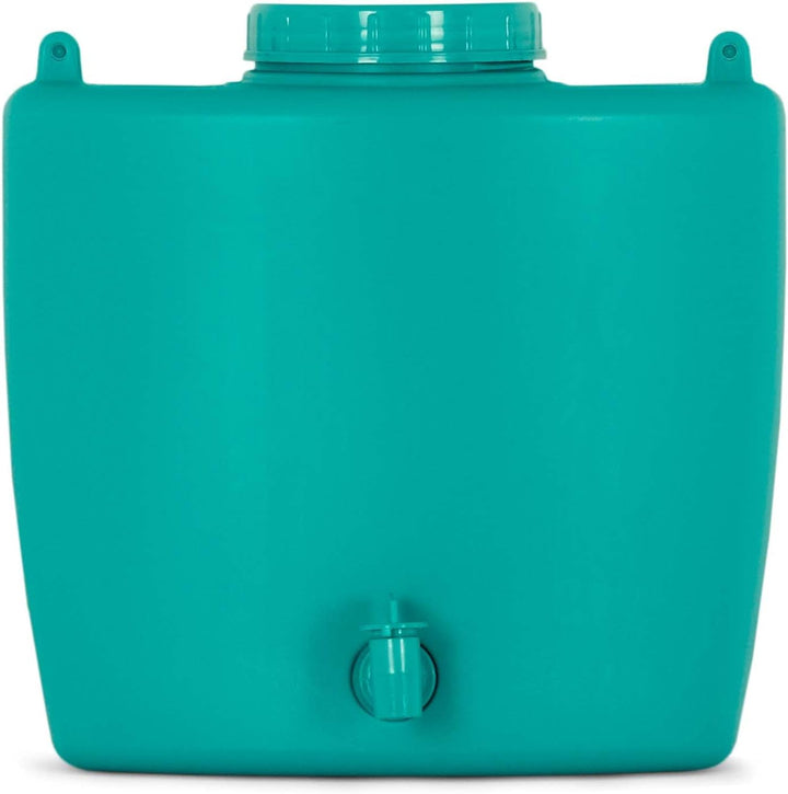 4Big.fun Wasserspender 9 L mit Wasserhahn Camping Gartenhaus Datscha Rukomojnik Kanister blau, Blau