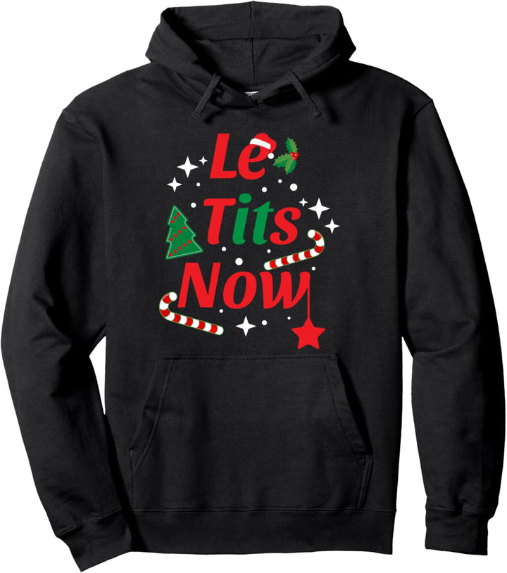 Le Tits Now Lustiger Weihnachtsschnee Pullover Hoodie