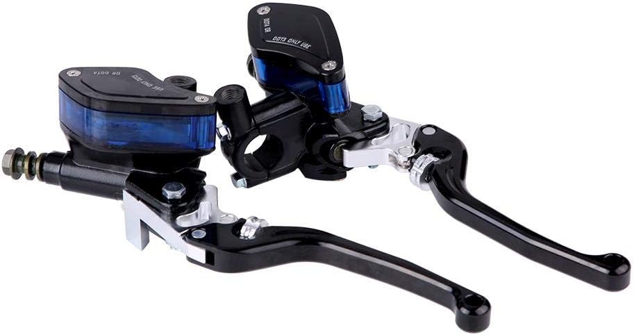 EVGATSAUTO Hydraulischer Kupplungsgeber, Paar 22-mm-CNC-Motorrad Hydraulische Bremspumpe Kupplung Ha