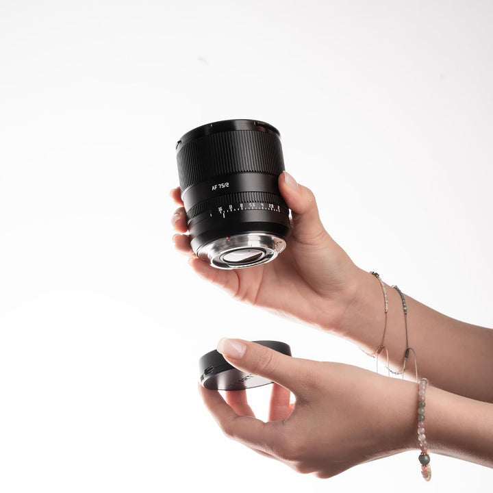 TTARTISAN 75 mm F2 Kameraobjektiv für Fuji X Mount Autofokus, Vollformat-Porträtobjektiv