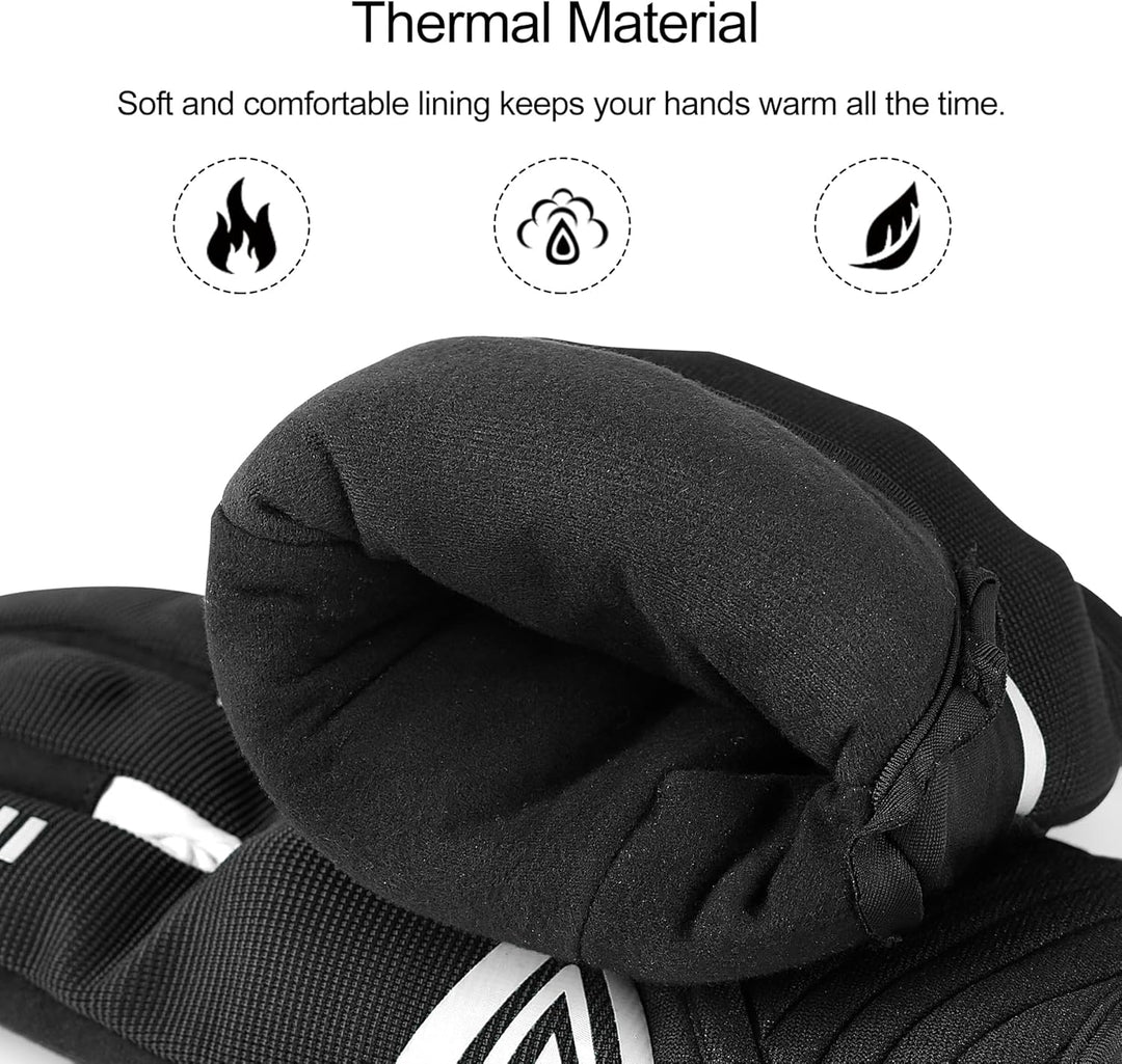 INBIKE Winter Motorradhandschuhe Wasserdicht Warm Winddicht mit Harter Schutz Motocross Motorrad Han