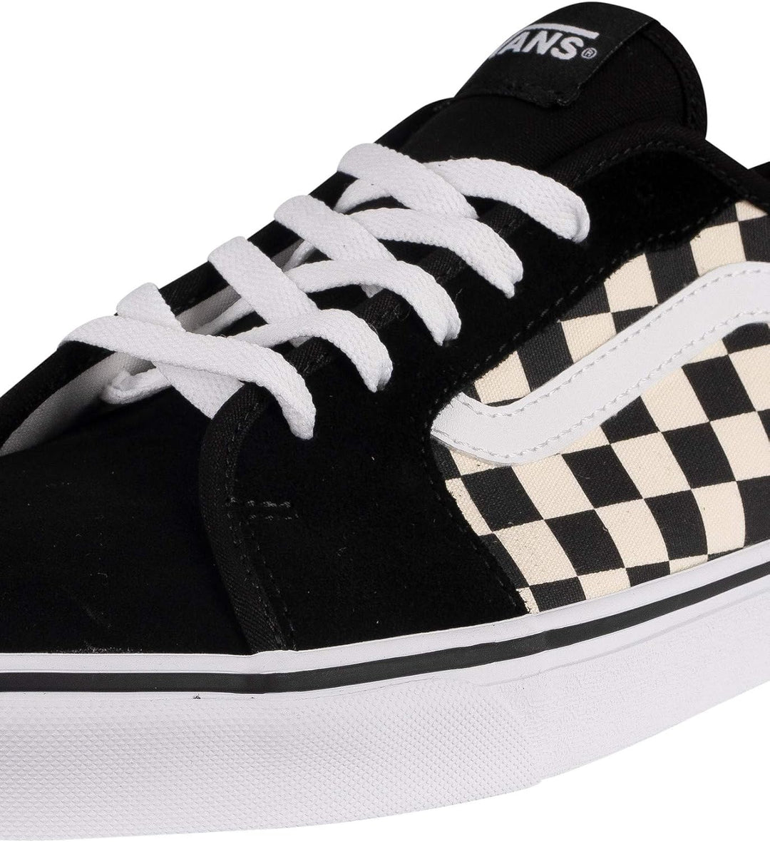 Vans Herren Filmore Decon Wildleder Canvas Trainer, Black/Black 39 EU Checkerboard Black White, 39 E
