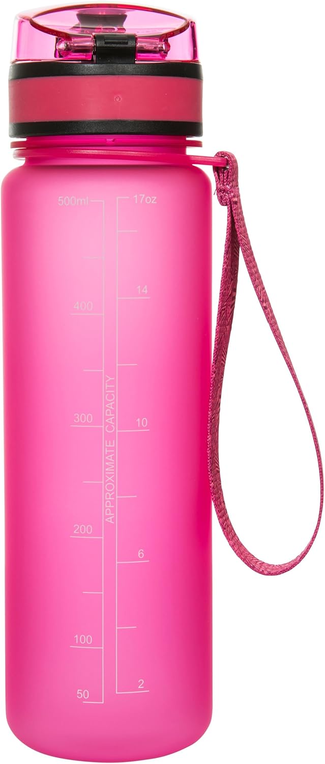 Trespass Steinschloss Sportflasche 500 ml Rose, 500 ml Rose