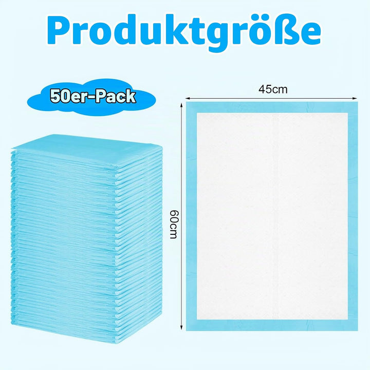 50 Stück Baby Wickelauflage, 45 × 60 cm Inkontinenzunterlage Wickelunterlage Einweg, Baby Changing M