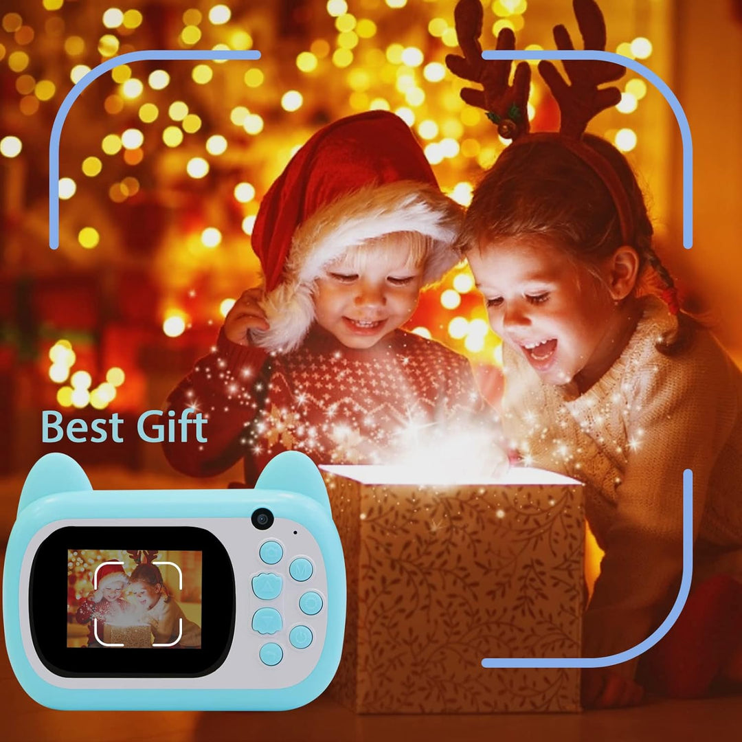 Sofortbildkamera für Kinder, 6,1 cm LCD-Bildschirm Kinder Druckkamera,Digitalkamera für Kinder mit 6