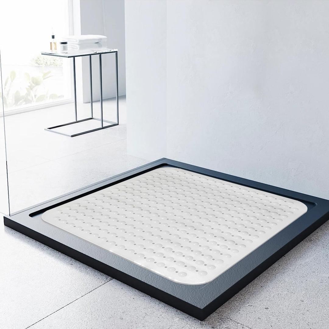 Lurowo Duschmatte rutschfest 80x80cm Duscheinlage, Antirutschmatte mit Saugnäpfe für Dusche oder Bad