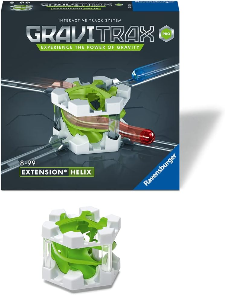Ravensburger GraviTrax PRO Erweiterung Helix - Ideales Zubehör für spektakuläre Kugelbahnen, Konstru