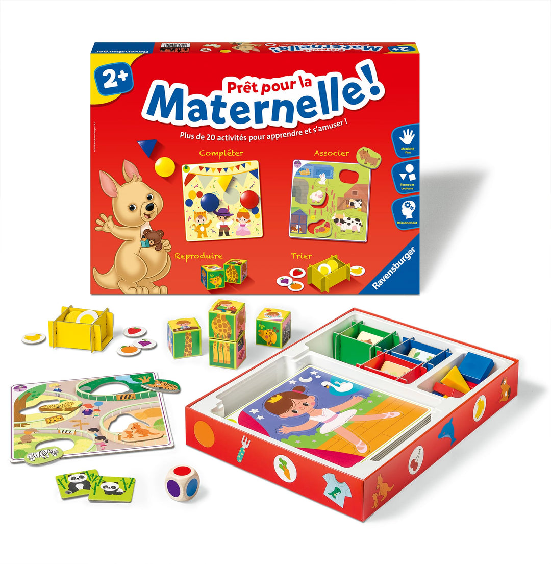 Ravensburger - Lernspiel – bereit für den Kindergarten. – Komplettes Lernset – 20 Aktivitäten – Vorb