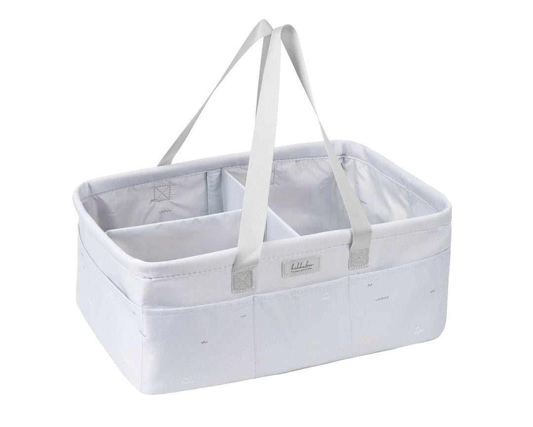 Kikkaboo Wickeltasche, Korb, Windelorganizer faltbar Griffe abnehmbare Trennwand, Farbe:weiss, Wei&#