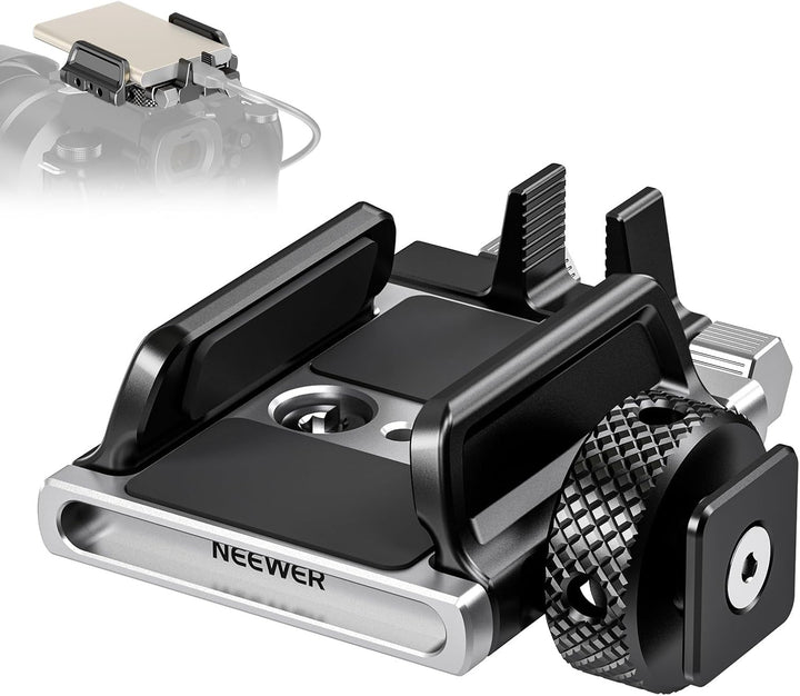 Neewer Universelle SSD-Halterung mit Kaltschuh/Kabelklemme, 4,1 cm - 6,6 cm für T5 T7 T9 SSD, kompat