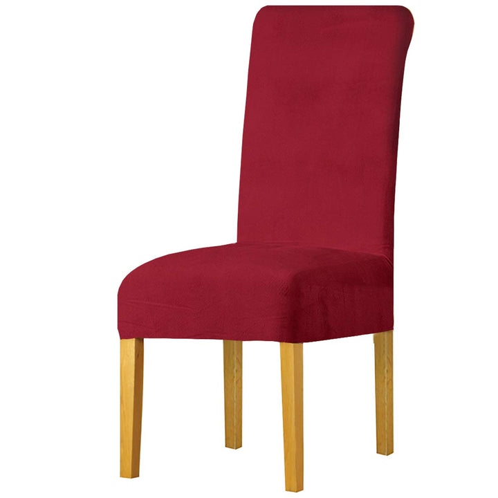 LANSHENG Stretchy Stuhlbezüge für Esszimmerstühle, Stretch Spandex mit Gummiband Stuhlbezug,Velvet L