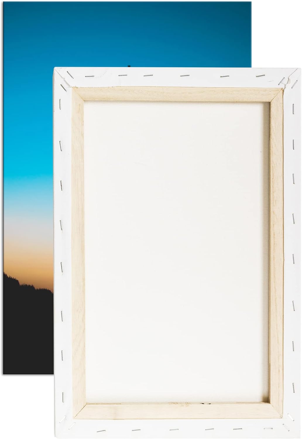 deyoli Pariser Eifelturm Format: 100x70 cm als Leinwandbild, Motiv fertig gerahmt auf Echtholzrahmen