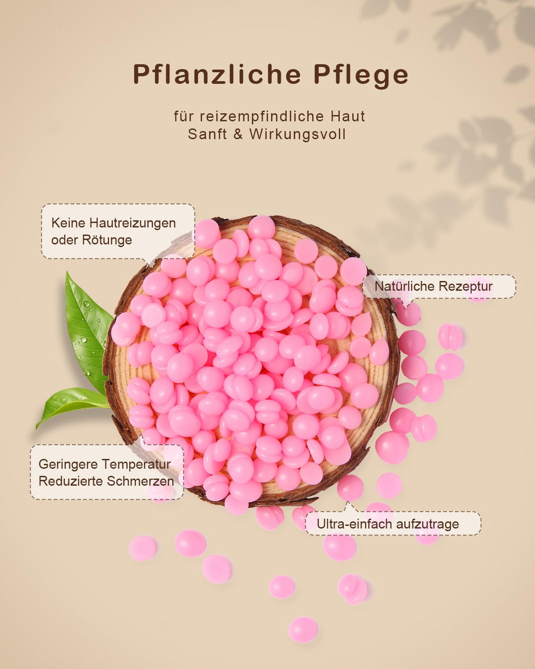 Waxing Set,Wachs Haarentfernung,Digitales Wachswärmer Wax Maschine Enthaarungswachs mit 400g Wax,20