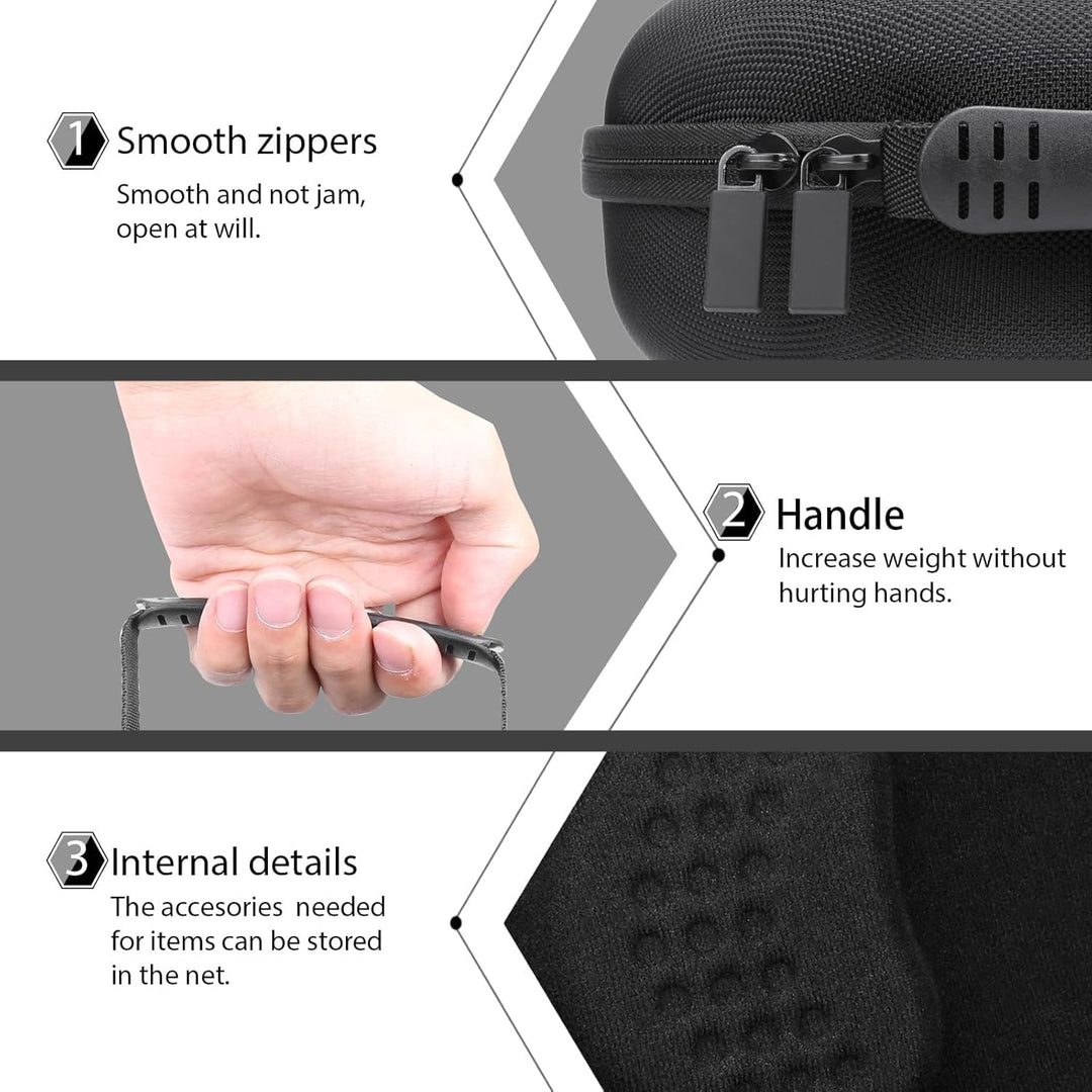 co2CREA Hart Reise Schutz Hülle Etui Tasche für Logitech Zone Vibe 125 /Vibe 100 kabellose Noise-Can
