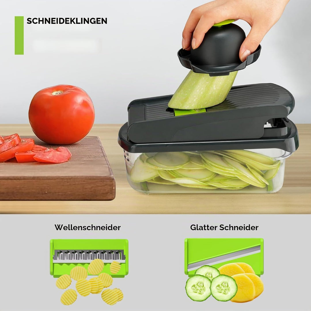 Romon Gemüseschneider, Hobel Gemüse, Gemüse Schneider, 15 in 1 Multifunktionsschneider Gemüsehobel &amp;