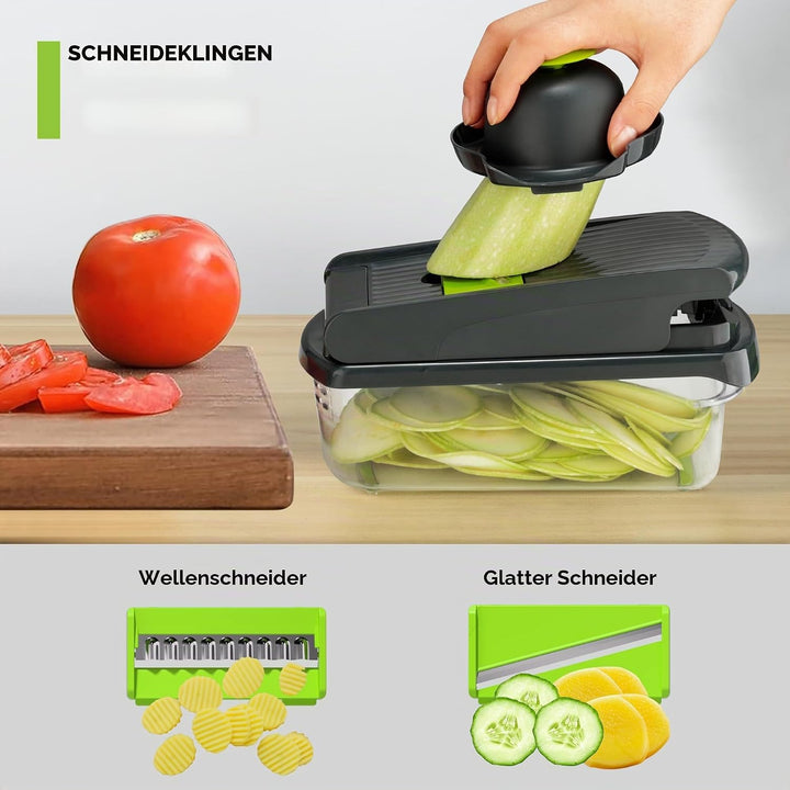 Romon Gemüseschneider, Hobel Gemüse, Gemüse Schneider, 15 in 1 Multifunktionsschneider Gemüsehobel &amp;