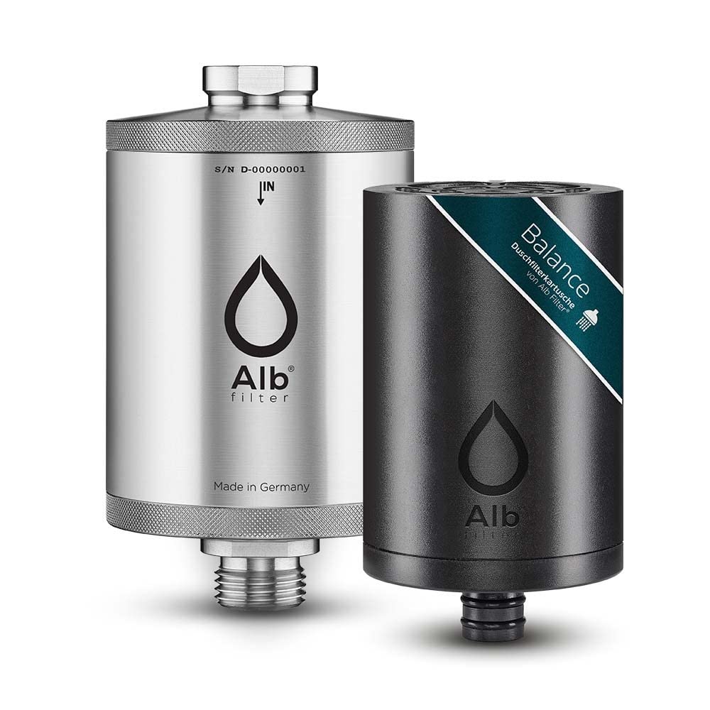 Alb Filter® Balance Duschfilter für gesunde Haut & Haare Edelstahl Natur, Edelstahl Natur