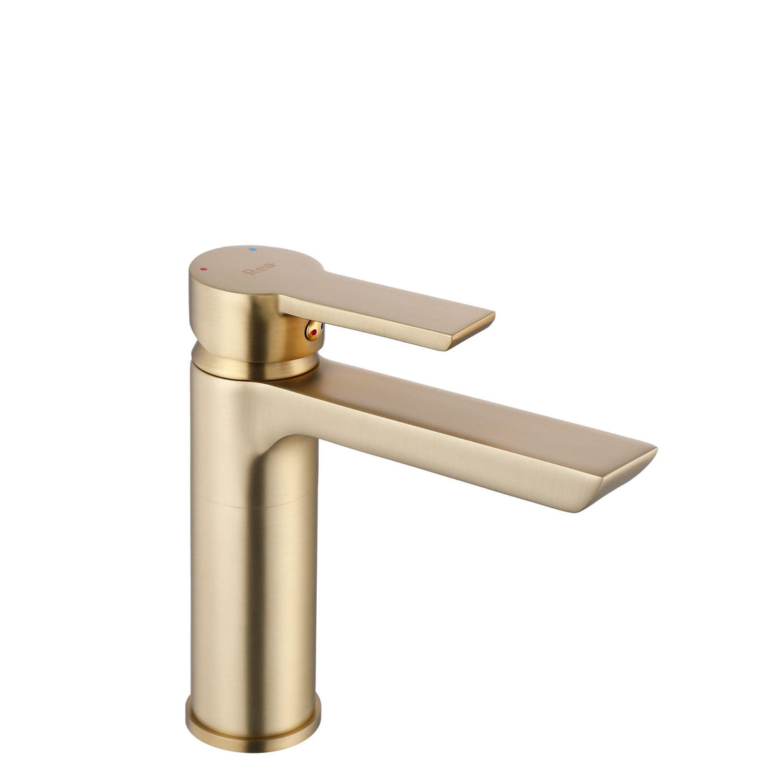 Rea Waschtischarmatur ARGUS BRUSH GOLD HIGH Wasserhahn Bad Badarmatur aus Messing Armatur für Waschb
