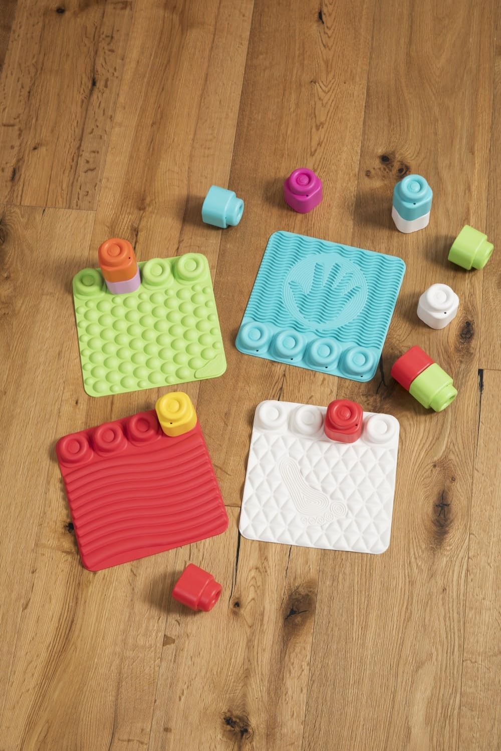 Clementoni 17352 Soft Clemmy Sensorische Krabbeldecke für Babys Bausteine für Kleinkinder ab 10 Mona