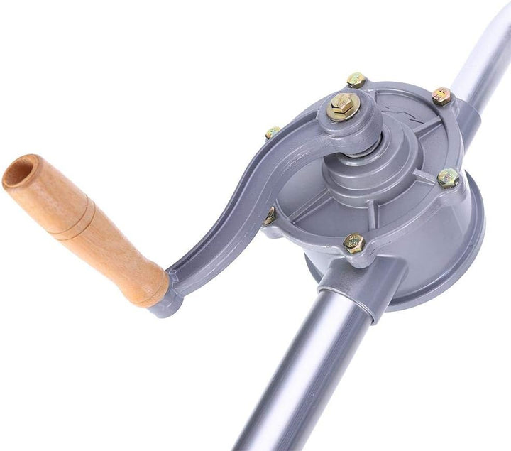 Kurbelpumpe,Heizöl Fasspumpe, Rotations-Handkurbel-Ölfass-Trommelpumpe aus Aluminiumlegierung Pumpen