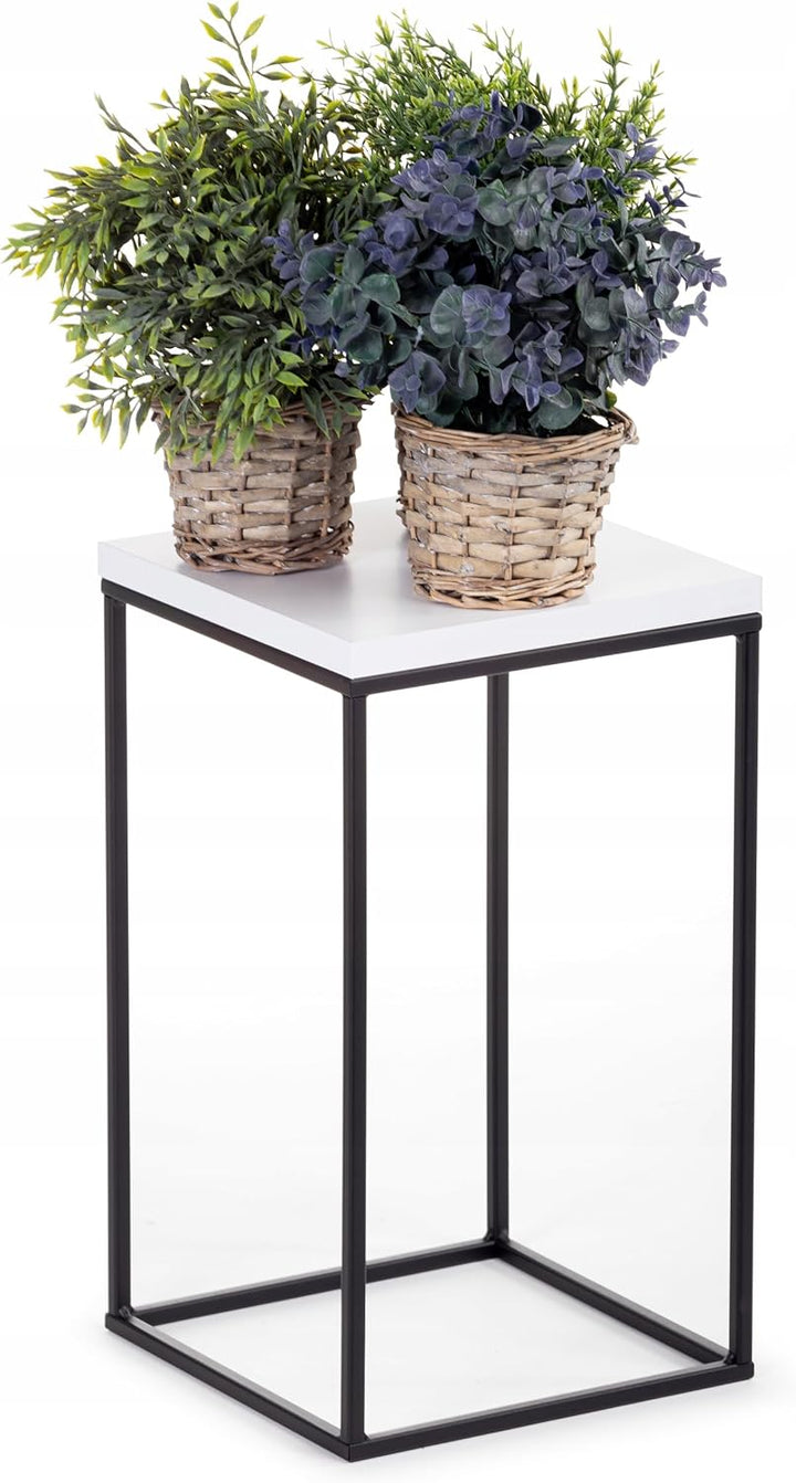 HowHomely Pflanzenständer Metall 40 cm Hoch - Stabiler und Fester Blumenhocker im Loft Stil - Blumen