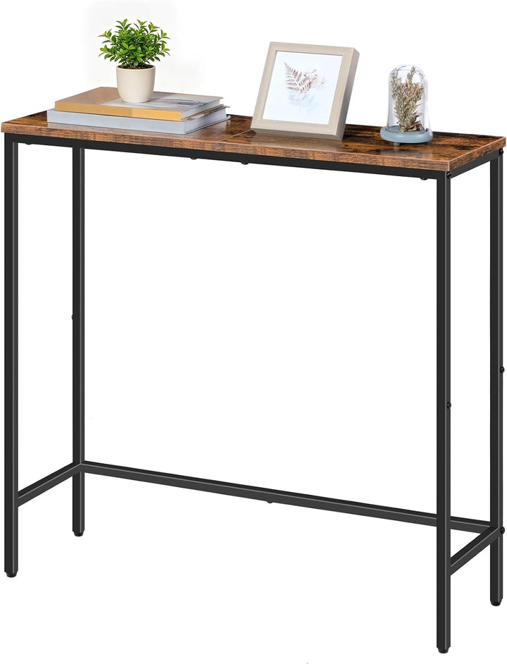 HOOBRO Schmaler Konsolentisch, 75 cm Beistelltisch, Flurtisch, Kleiner Ausstellungstisch, Sofatisch
