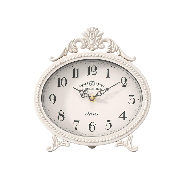 Abdurey Vintage-Tischuhr auf Ständer, Schreibtisch und Regal, dekorative Uhr, französischer rustikal