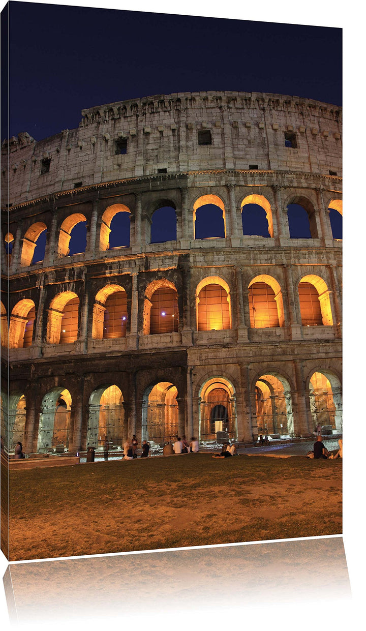Pixxprint Colosseum in Rom Italien Italy als Leinwandbild/Grösse: 100x70 / Wandbild/Kunstdruck/ferti