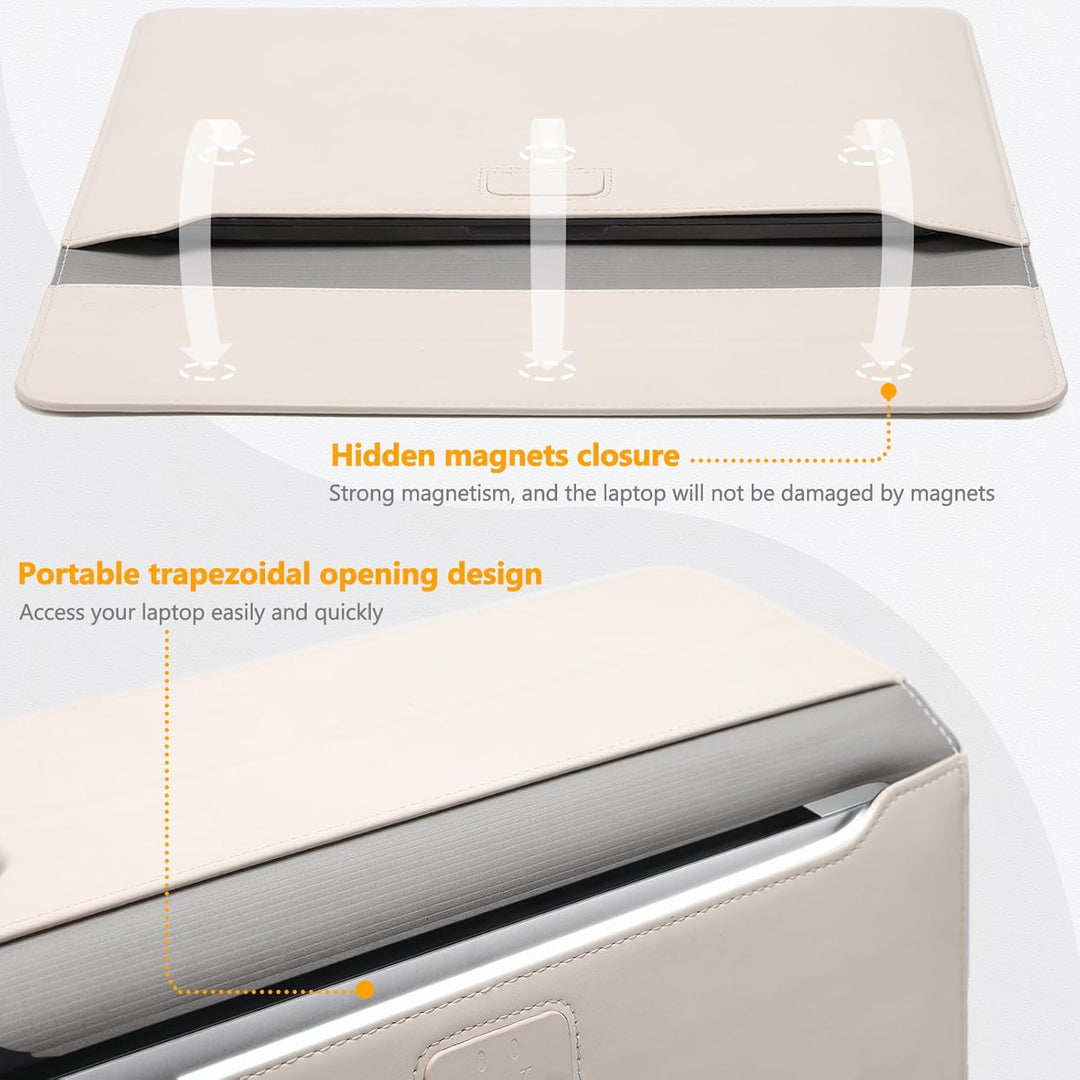 HYZUO 13,3-14 Zoll Laptop Hülle Laptophülle mit Standfunktion für MacBook Pro 14 M4/M3/M2/M1 Pro/Max