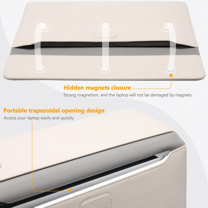 HYZUO 13,3-14 Zoll Laptop Hülle Laptophülle mit Standfunktion für MacBook Pro 14 M4/M3/M2/M1 Pro/Max