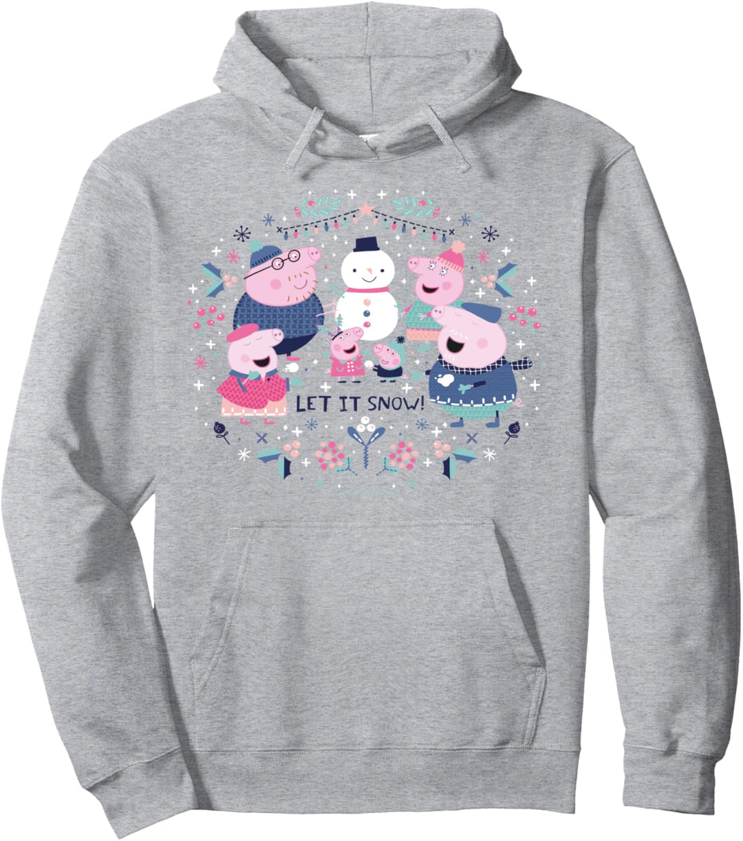 Peppa Pig Snowman Circle Pullover Hoodie