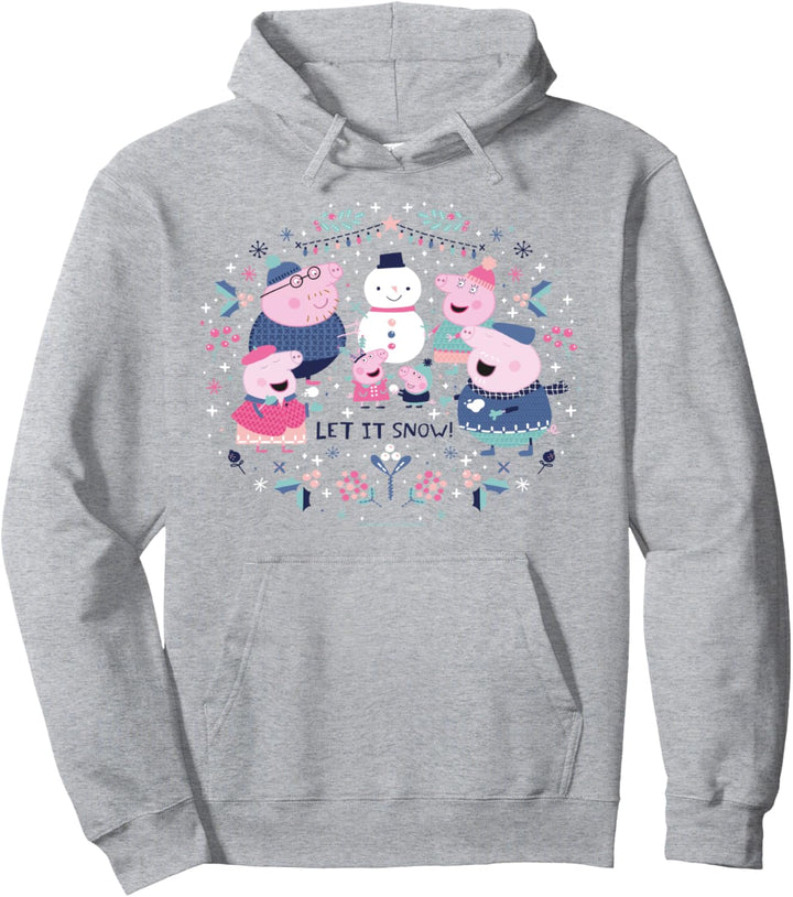 Peppa Pig Snowman Circle Pullover Hoodie