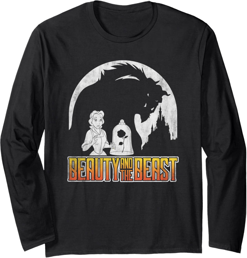 Disney Beauty & The Beast Belle A Moonlit Silhouette Langarmshirt