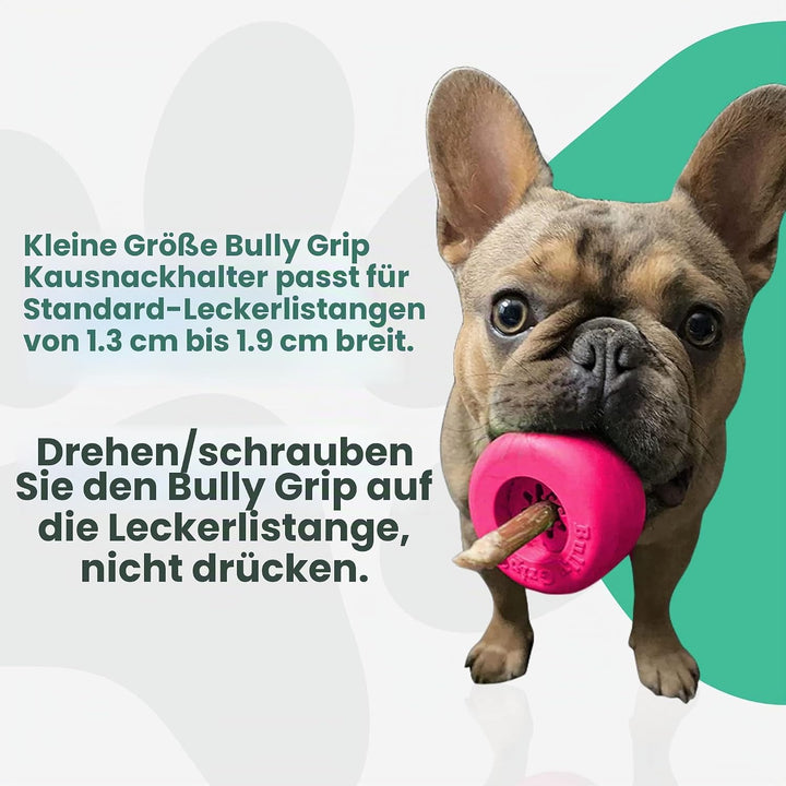 Bully Stick Halter - Grösse Klein Interaktives Hundespielzeug, Slow Feeder, Leckerli-Spender, Kauspi