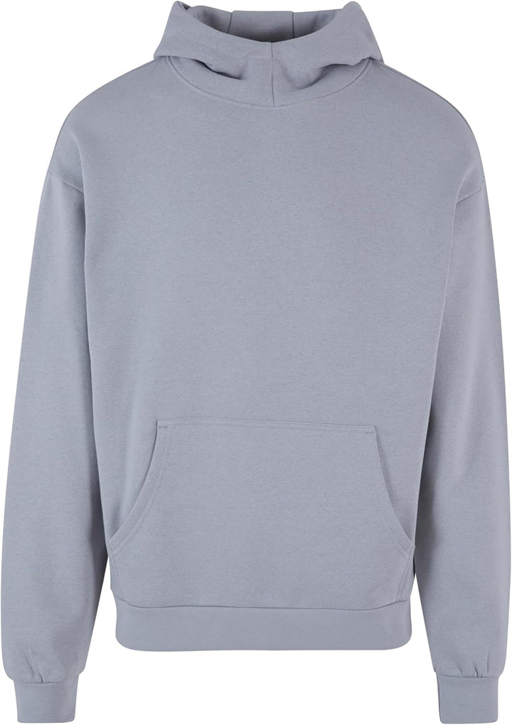 Urban Classics Herren High Neck Hoody Kapuzenpullover, Lightasphalt