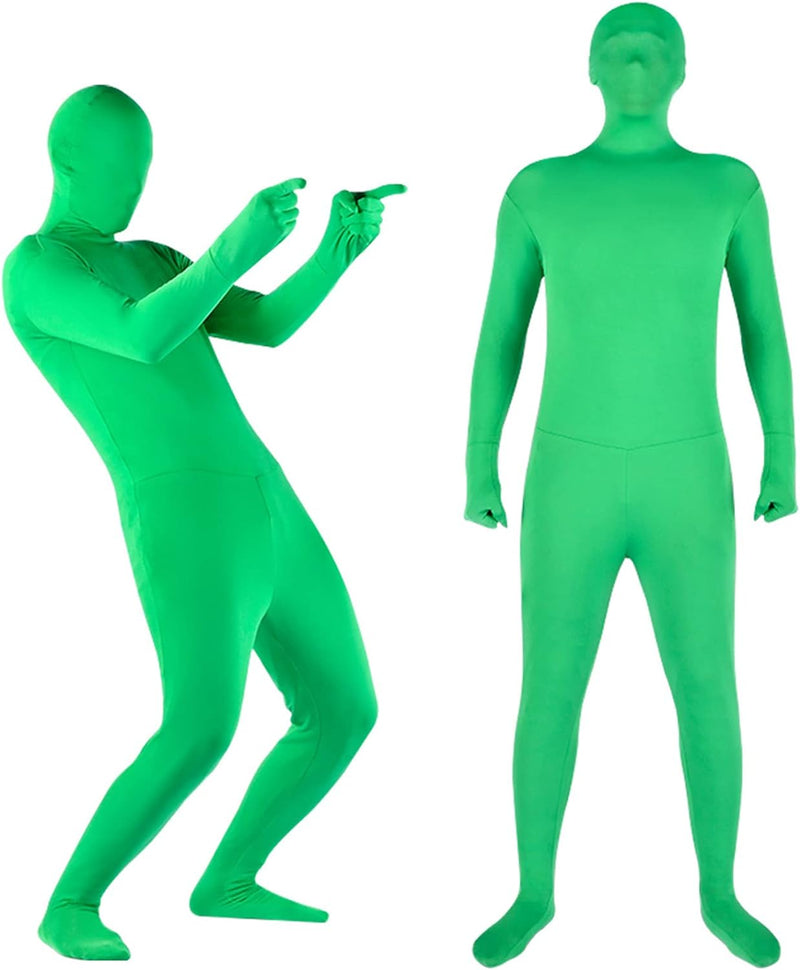 VBESTLIFE Green Screen Bodysuit, Unisex-Erwachsener, Ganzkörper-Split-Design-Body-Anzug für Fotograf