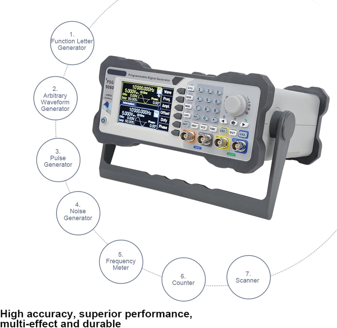 Signalgenerator PSG9080 80 MHz Programmierbarer Zweikanalfunktionsgenerator Generator für Beliebige