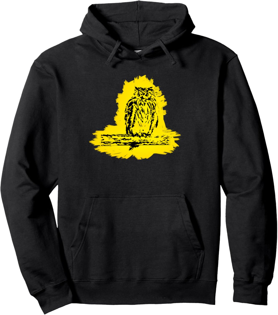Eule Motiv Raubvogel Pullover Hoodie