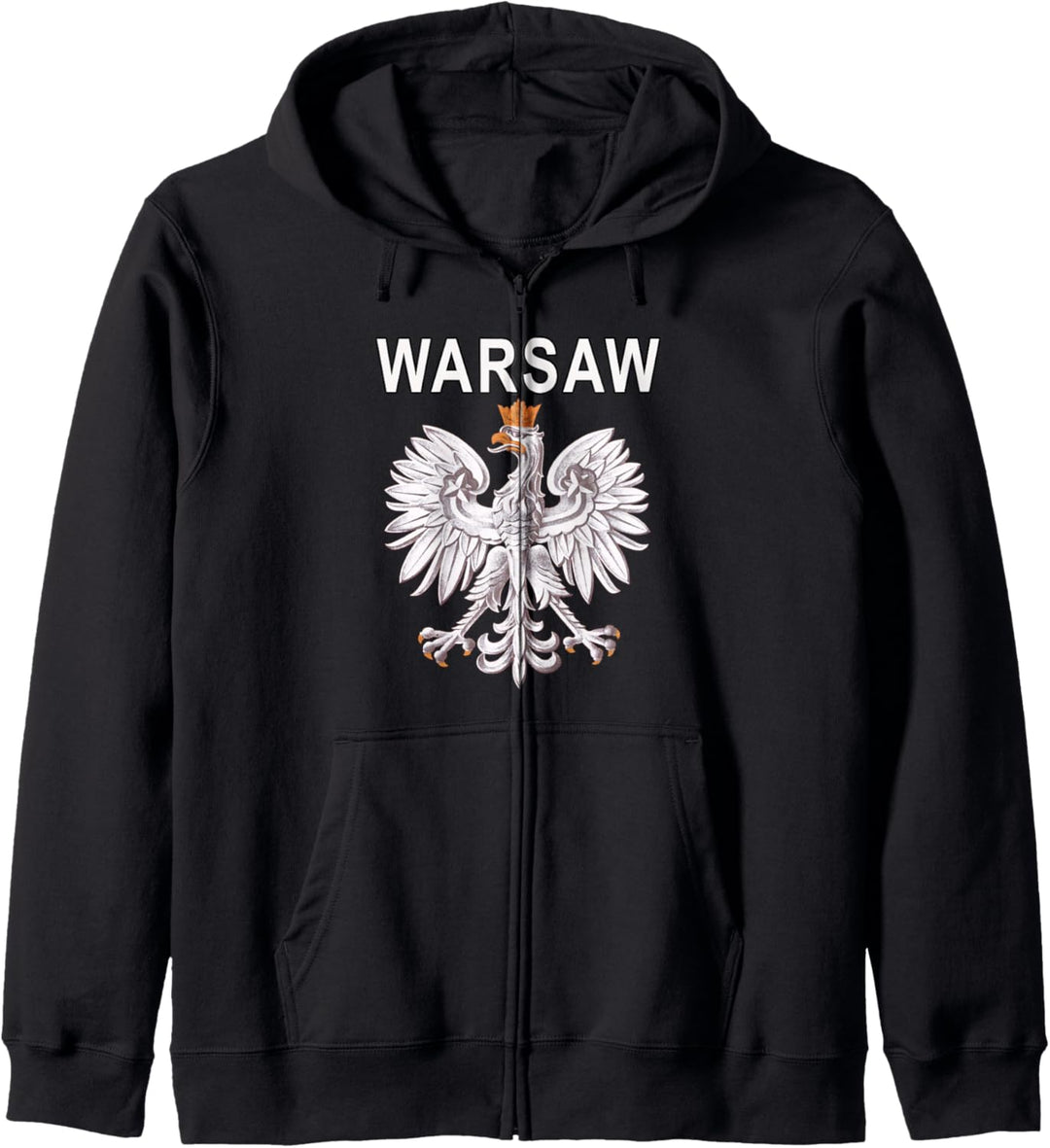 Polska Eagle and Polish City of Warsaw Kapuzenjacke