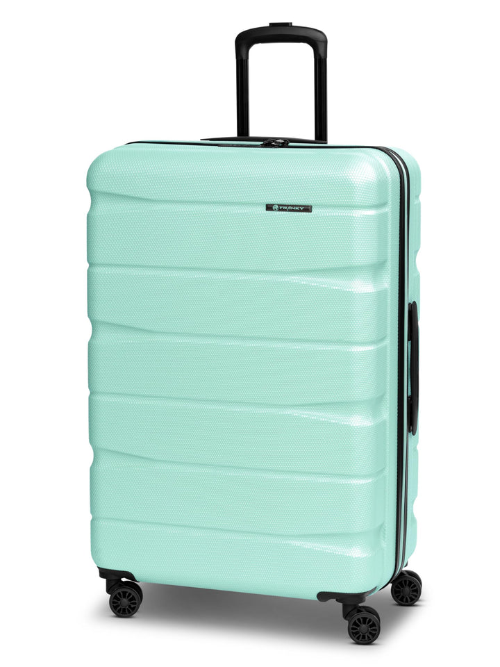 Franky Munich 4.0 Koffer gross | Hartschalen Trolley mit 4 Rollen, Kreuzpackgurt, arretierbarer Grif